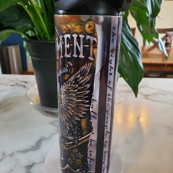 2nd amendment 20oz Tumbler with duo lids 🎉sale - Picture 7 of 10